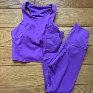 lululemon athletica Purple Leggings and Top Set